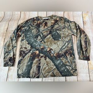 Outfitters Ridge Camo Pocket T Shirt Fusion 3-D Long Sleeve Cotton Hunting XL